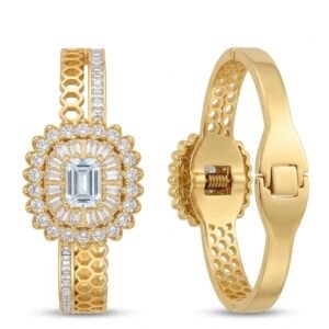 Diamond Baguette Cuff