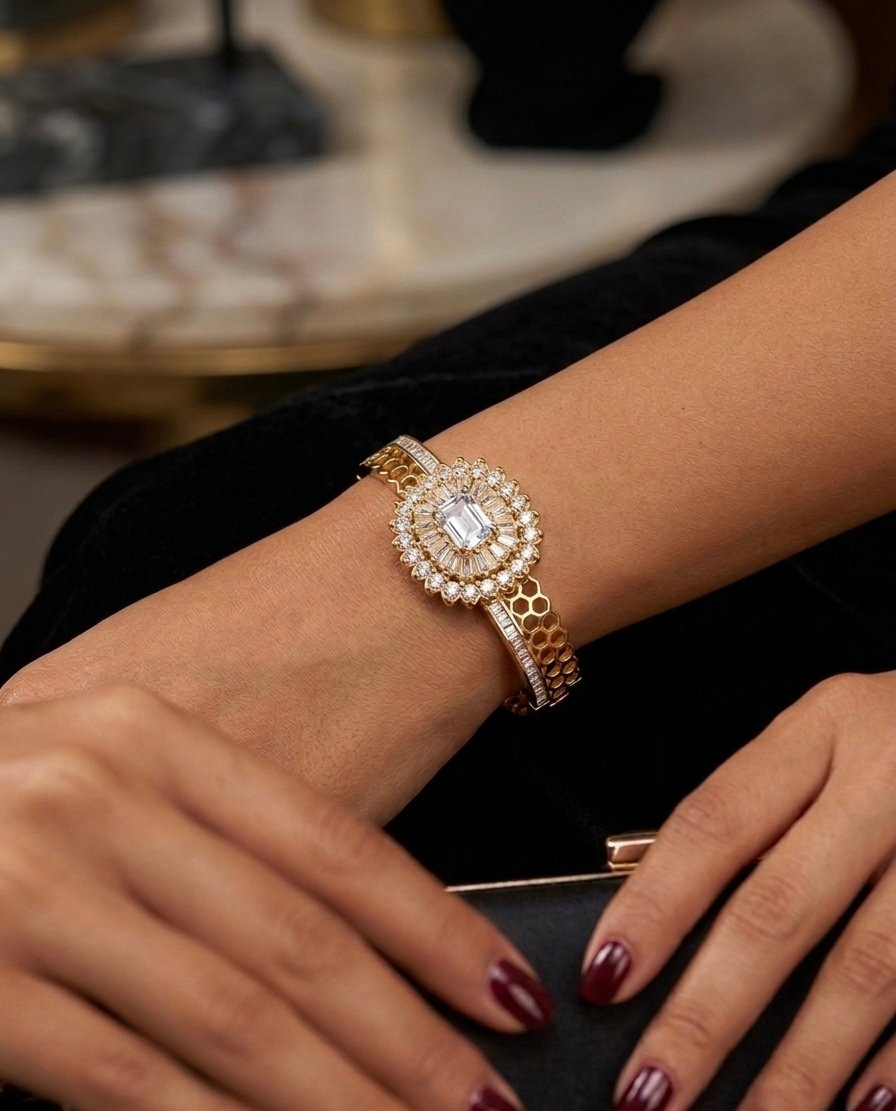 Diamond Baguette Cuff - Image 2