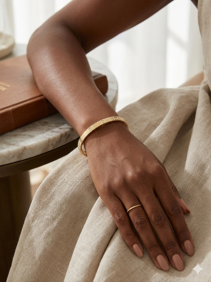Radiant Ridge Diamond Bracelet - Image 2