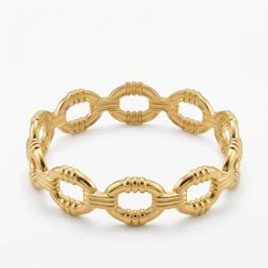 Ribbed Royale Link Bracelet