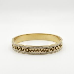 Regal Link Diamond‑Edge Bracelet