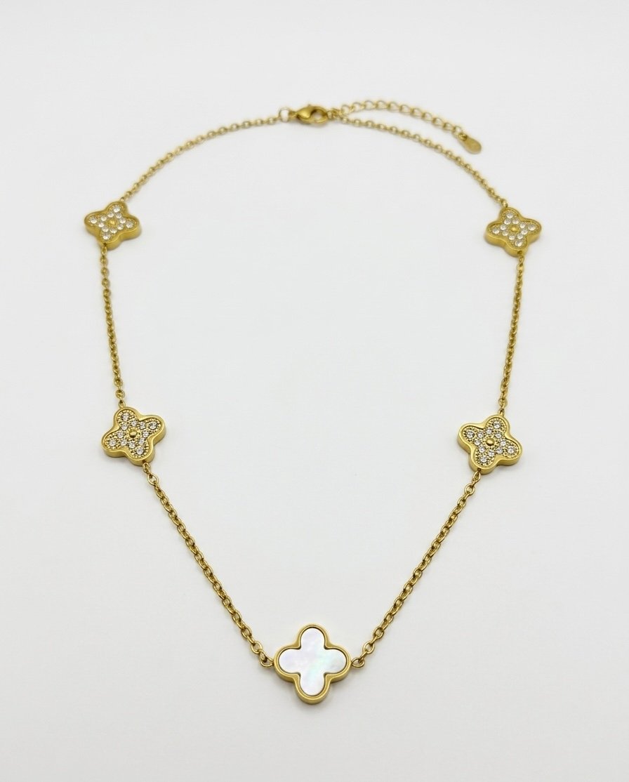Luxe Quatrefoil Harmony Necklace