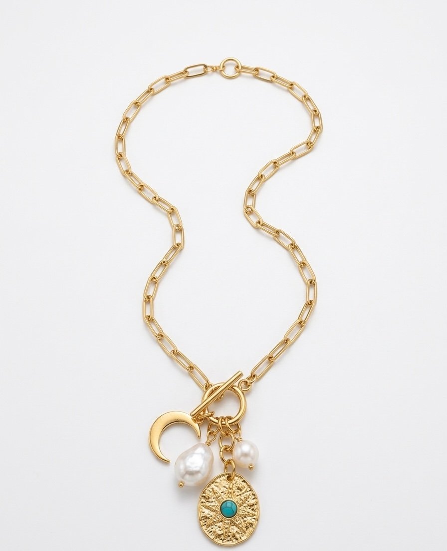 Celestial Charm Toggle Necklace