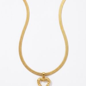 Golden Open‑Heart Shine Necklace