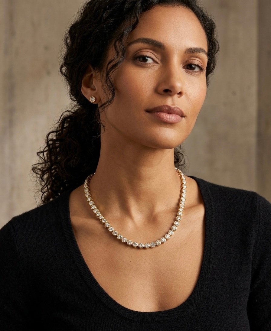 Golden Halo Heart Necklace - Image 2