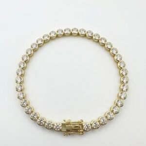 Radiant Bezel‑Set Tennis Bracelet
