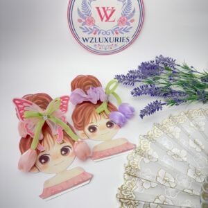 Tulip Blossom Ribbon Scrunchie Duo