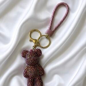 Crystal Teddy Luxe Bag Charm