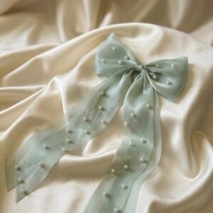 Mint Pearl Whisper Bow