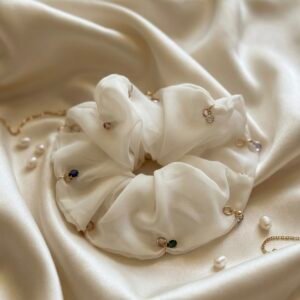 Gem Halo Scrunchie