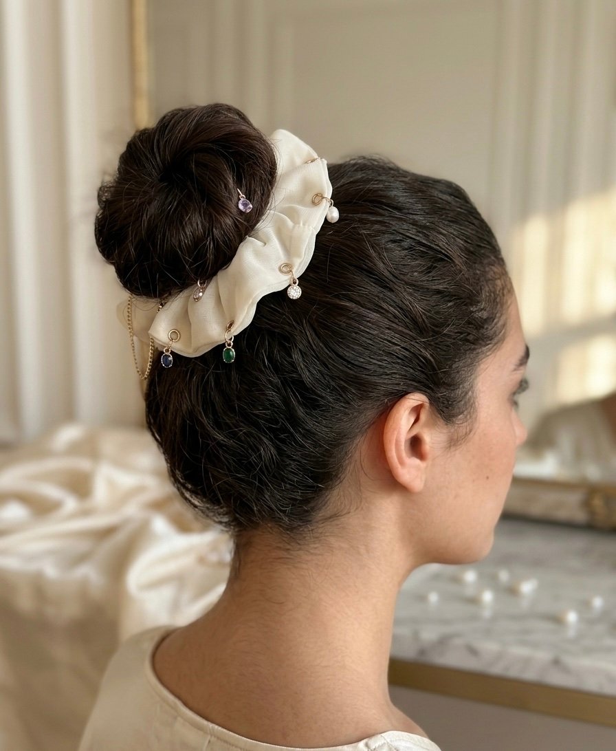 Gem Halo Scrunchie - Image 2