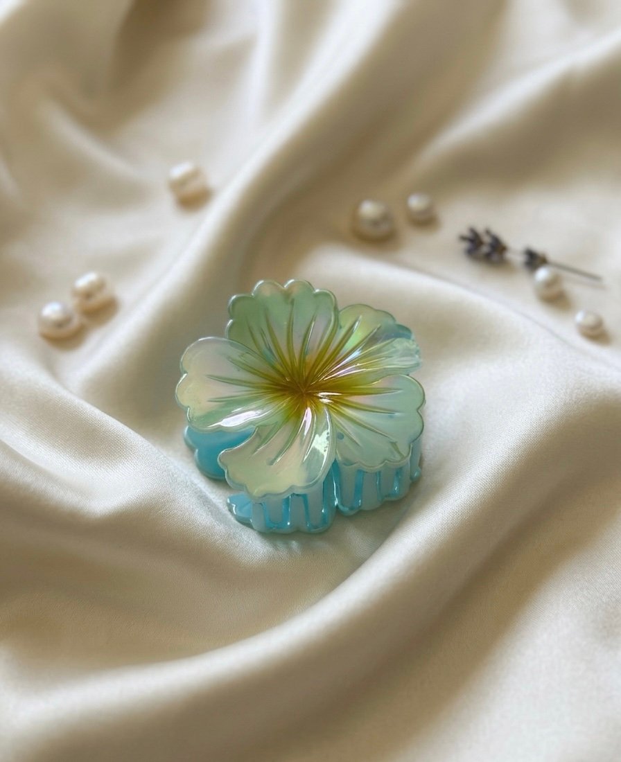 Iridescent Bloom Pearl Petal Clip