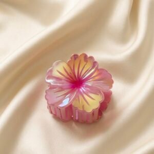 Sunlit Petal Glow Claw Clip