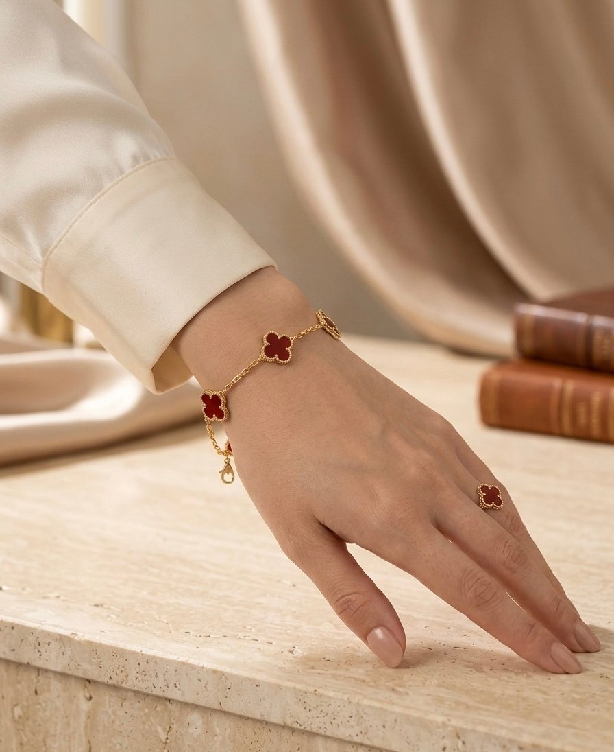 Crimson Clover Luxe Bracelet - Image 2