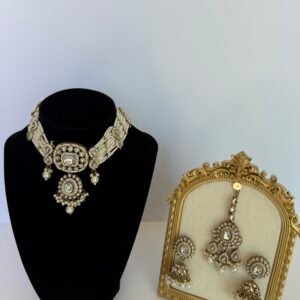 Pearl Kundan Choker Majesty Set