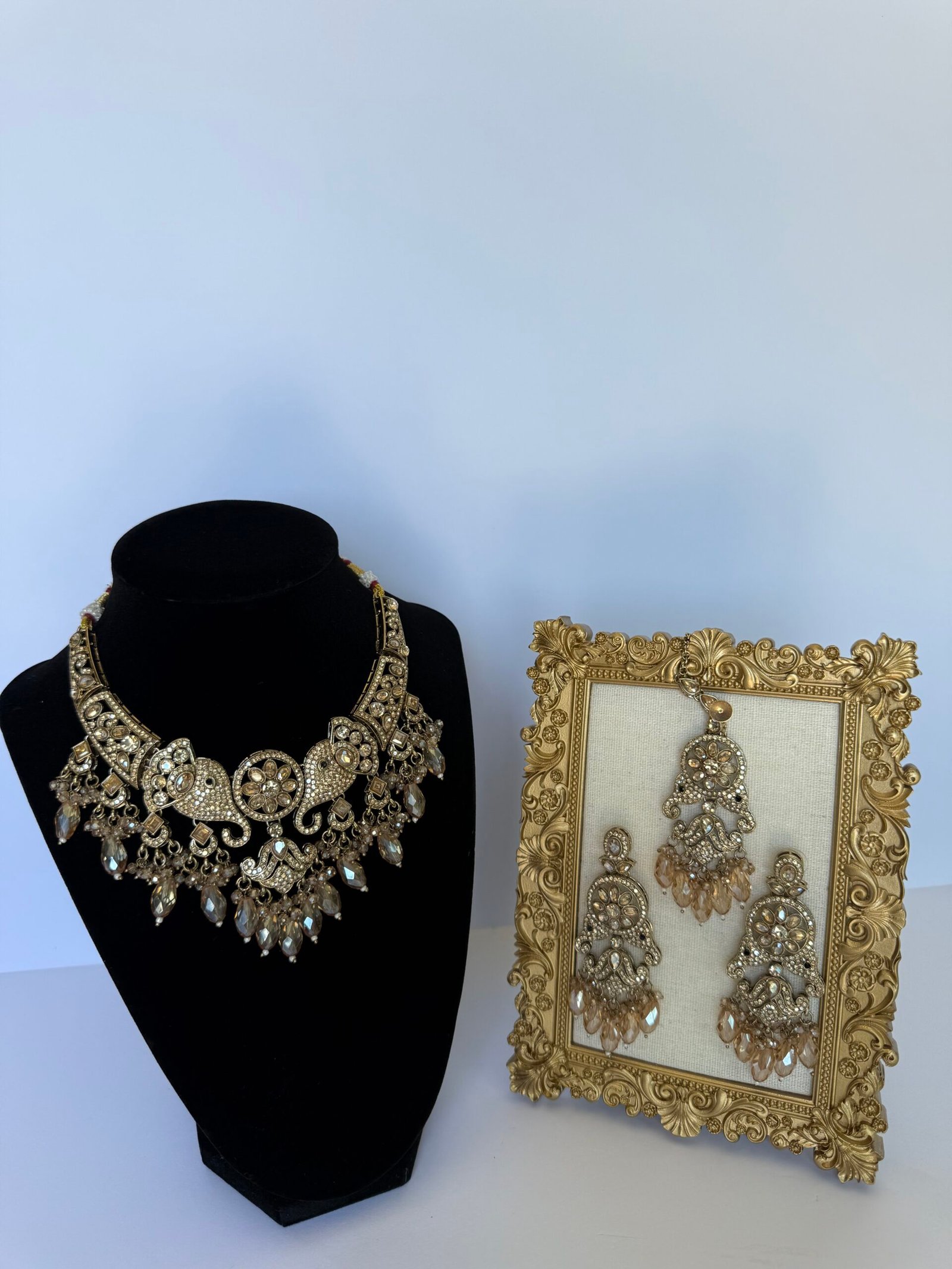 Golden Crystal Royale Elephant Motif Set