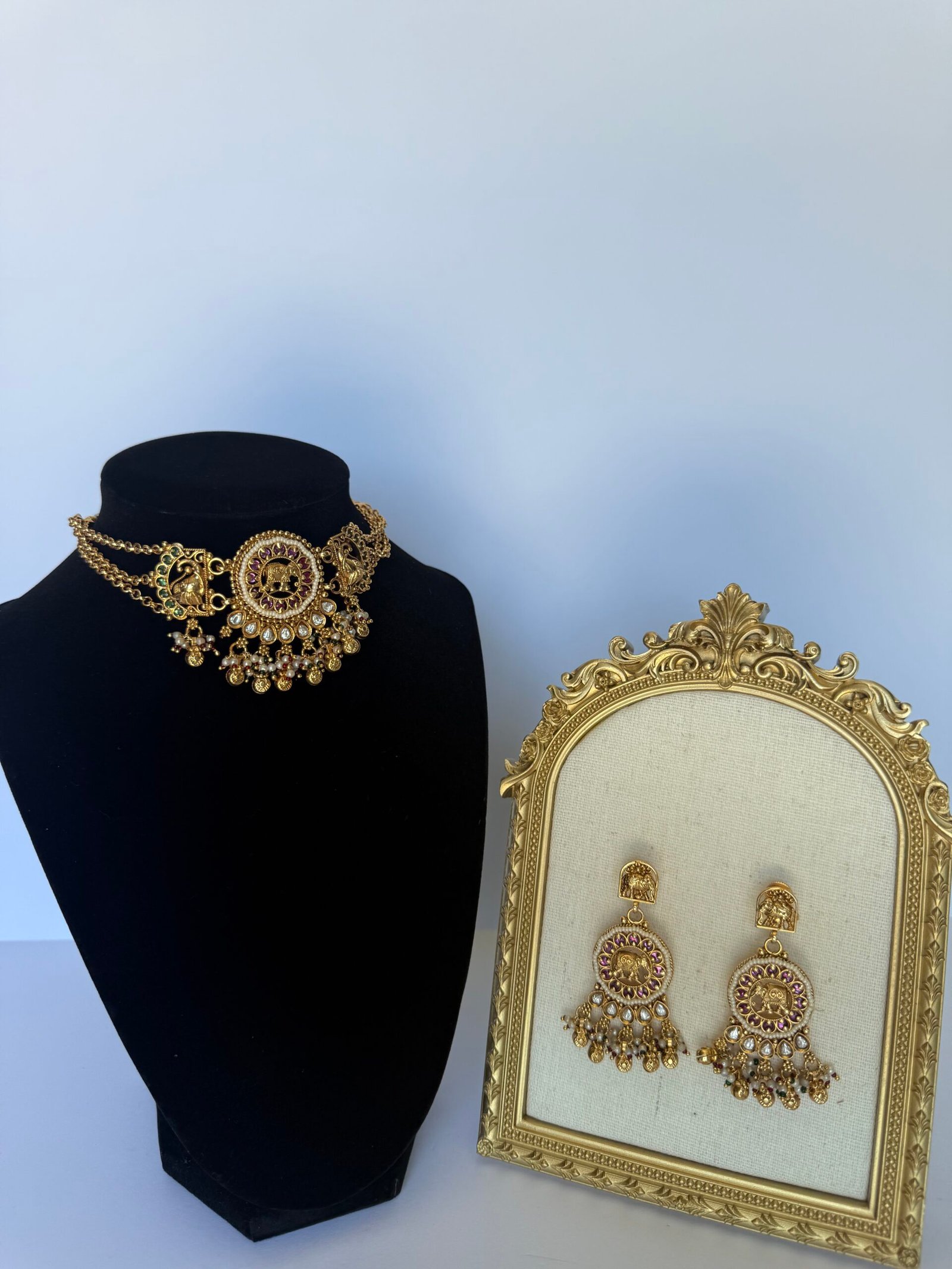 Royal Ruby & Emerald Heirloom Choker Set