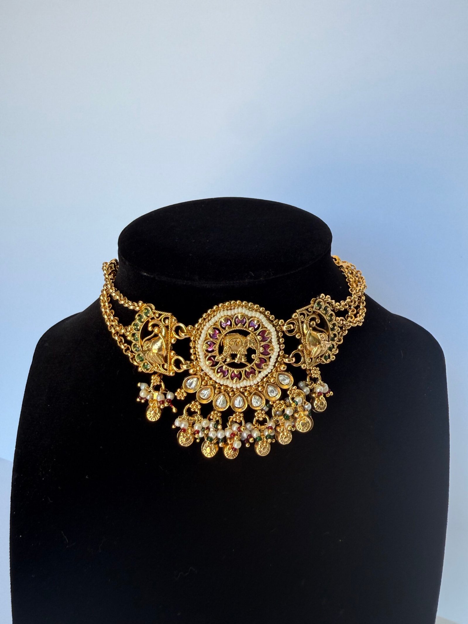 Royal Ruby & Emerald Heirloom Choker Set - Image 4
