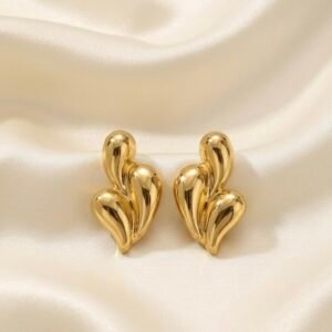 Golden Flow Triform Earrings