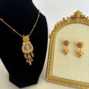 Majestic Meenakshi Jewel Pendant Set