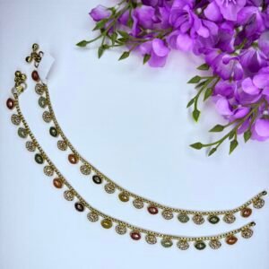 Golden Meenakari Jhanjhar