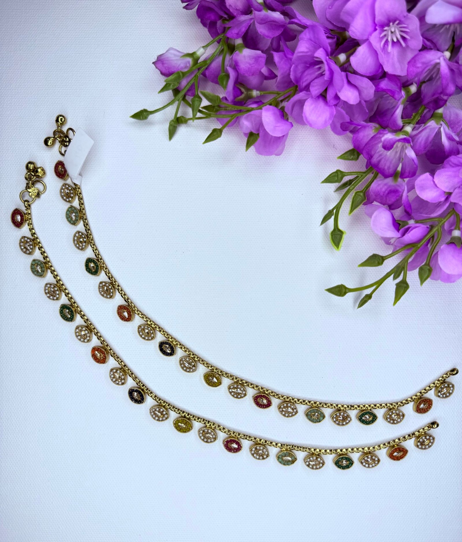 Golden Meenakari Jhanjhar