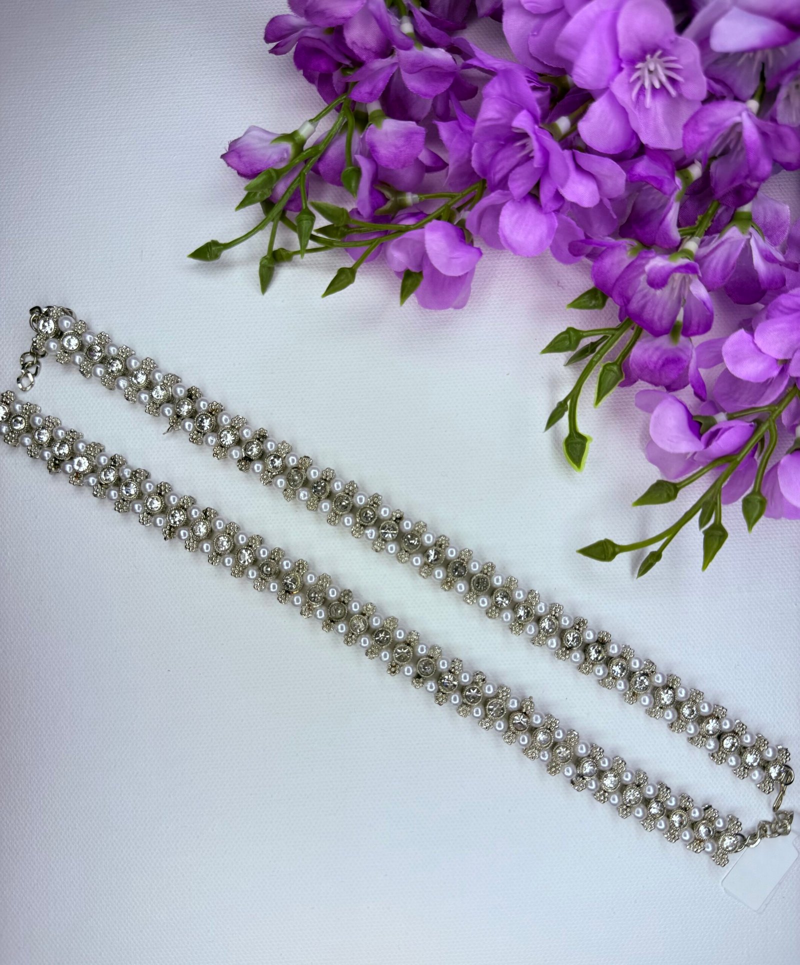 Silver Crystal Bloom Jhanjhar